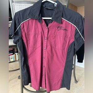 Harley Davidson women's "mechanic" shirt.